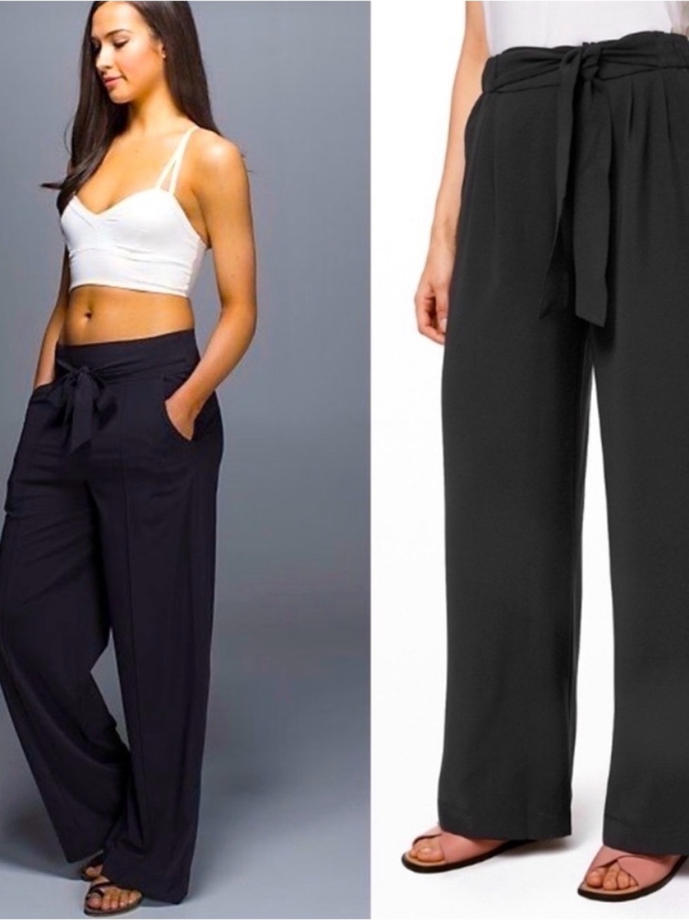 NWOT Lululemon noir pants size 8 black - Picture 2 of 6